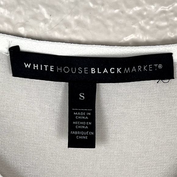White House Black Market Sz S/P White Camisole and Blouse Dolman Sleeves Cutouts - Picture 7 of 10